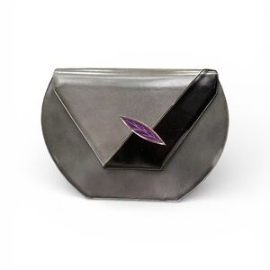 Vintage 1980s Bally Italy Structured Leather Shoulder Bag  | Box + Dust Bag